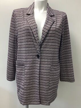 Sanctuary Blazer XL Houndstooth Knit Jacket